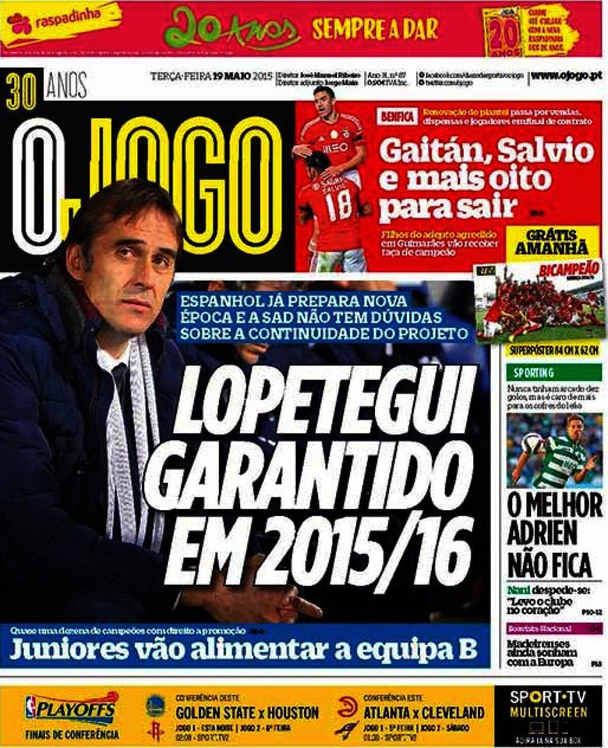 Ce scriu azi ziarele de sport din Europa (19 mai 2015)