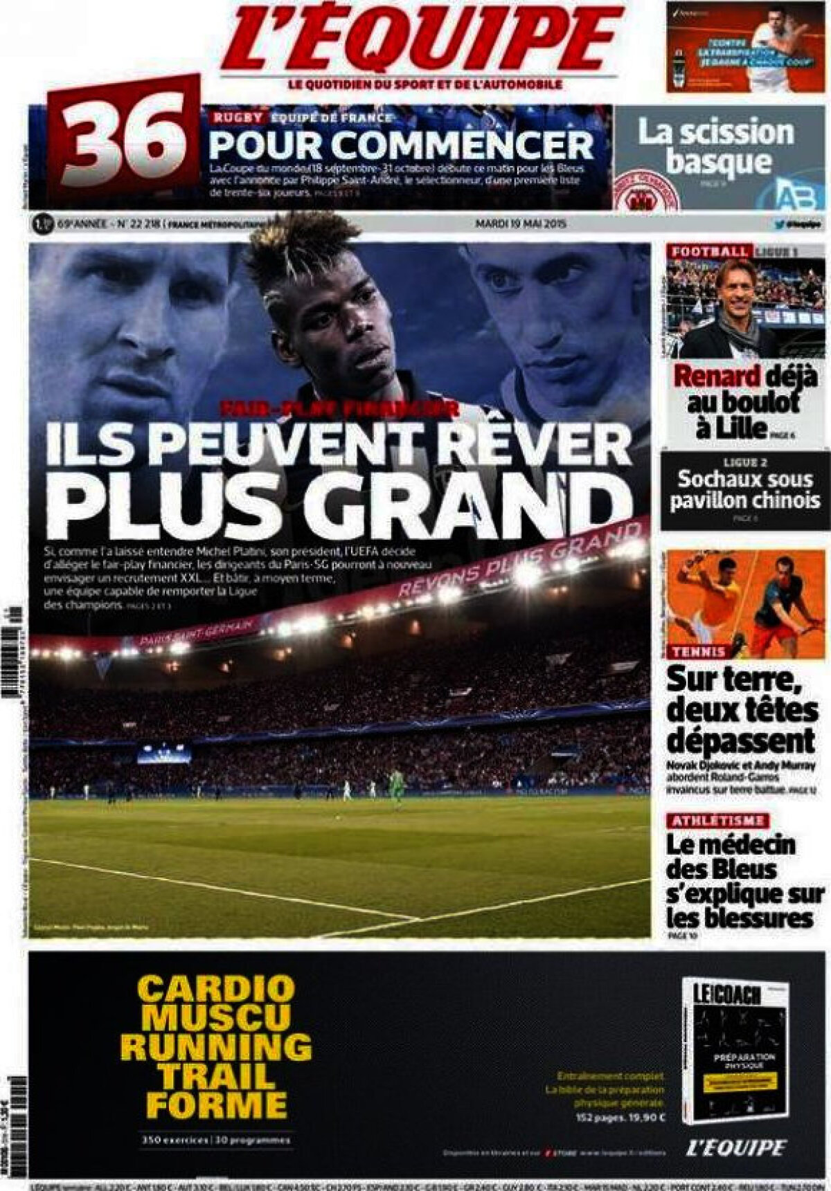 Ce scriu azi ziarele de sport din Europa (19 mai 2015)