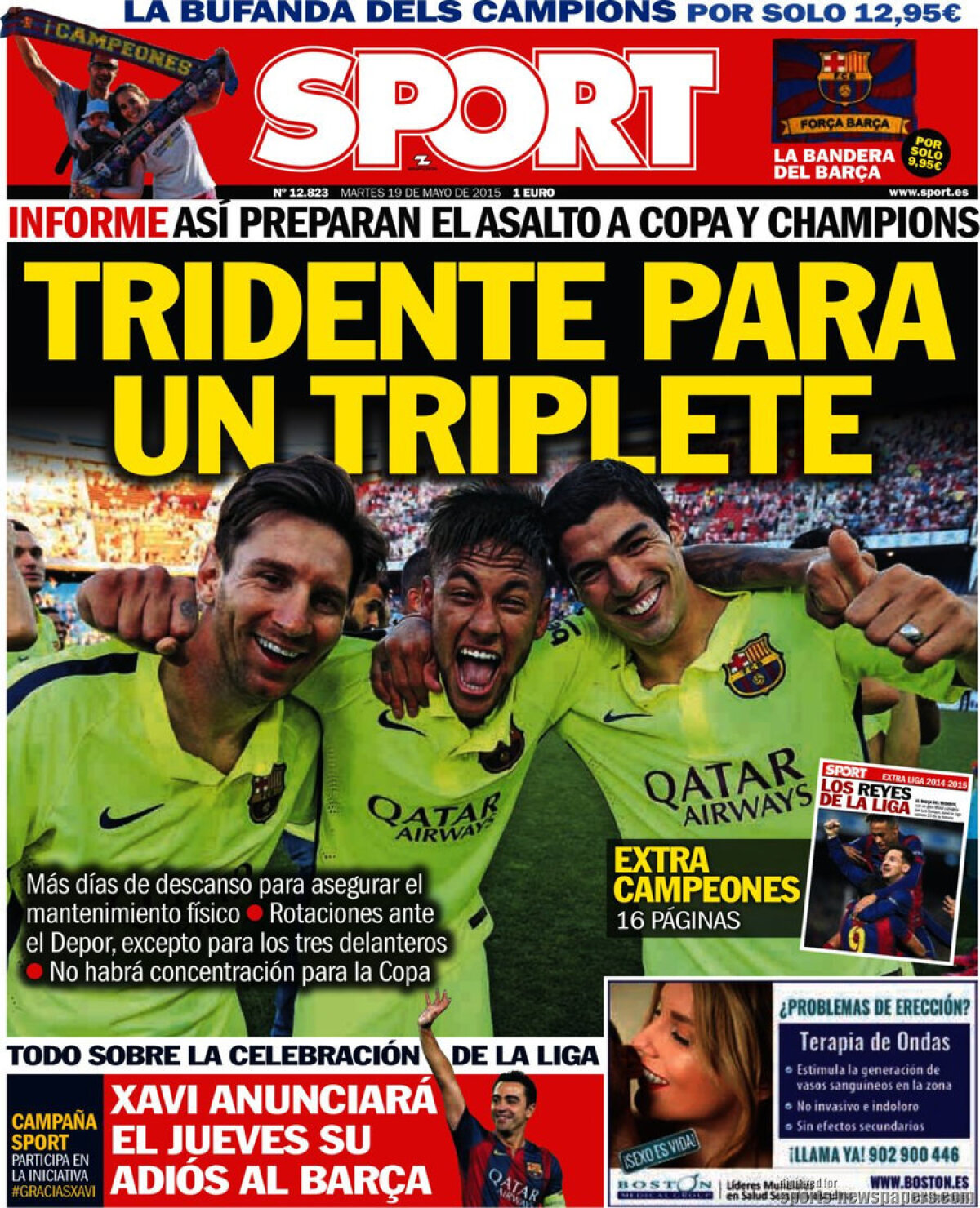 Ce scriu azi ziarele de sport din Europa (19 mai 2015)