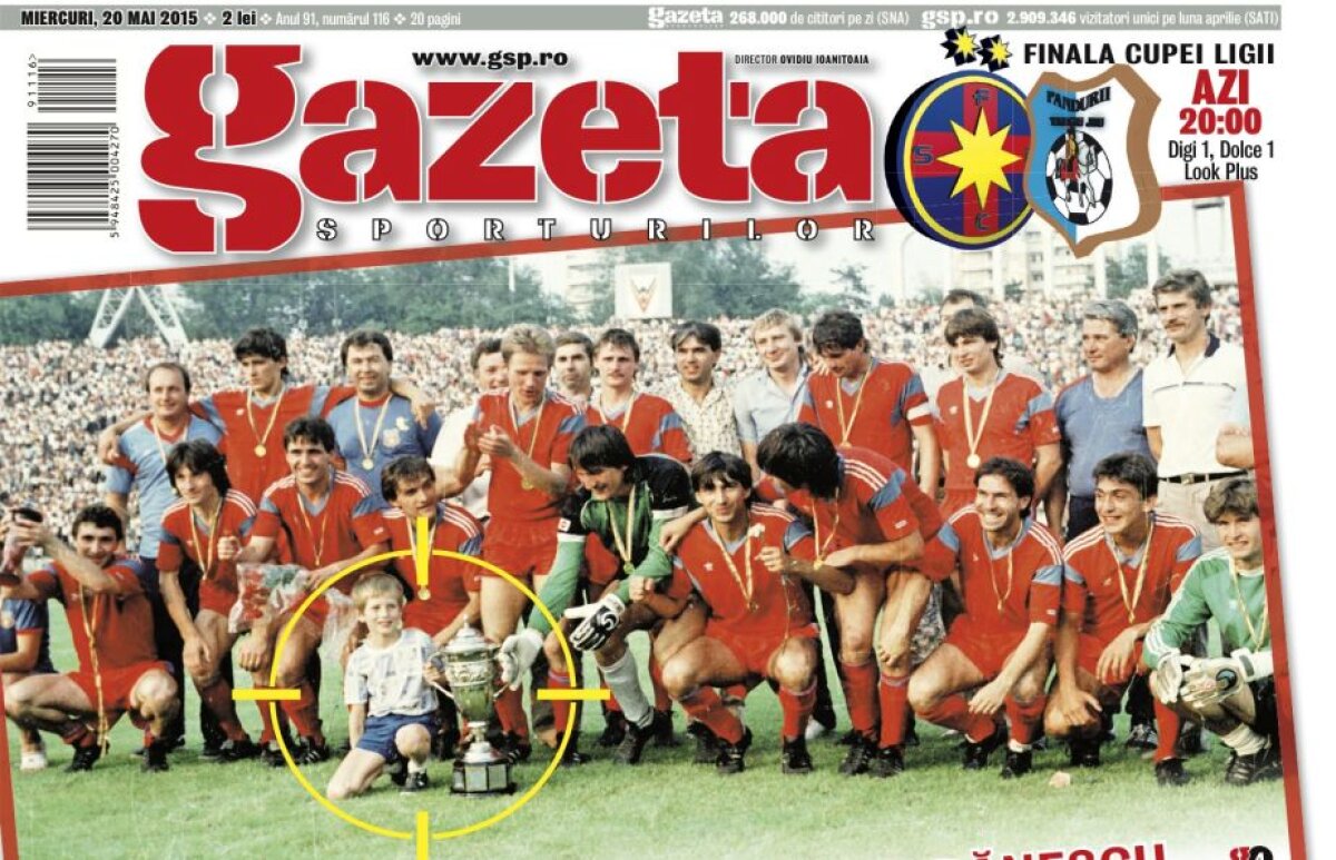 Le mai fură Cupa o dată? Imagine de colecție pe coperta Gazetei, în ziua finalei Steaua - Pandurii » 3 motive pentru care trofeul Cupei Ligii chiar are valoare