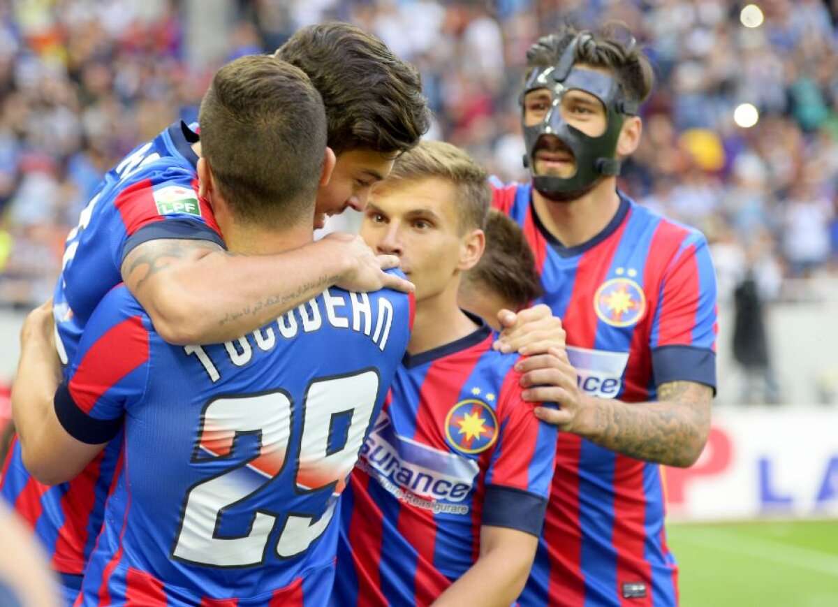 FOTO și VIDEO Primul trofeu pentru Gâlcă » Steaua a cîștigat Cupa Ligii în fața Pandurilor, scor 3-0