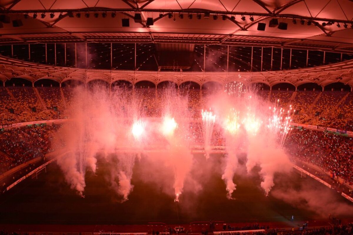 GALERIE FOTO+VIDEO Spectacol de lumini pe Arena Națională după ce Steaua a cucerit Cupa Ligii, 3-0 cu Pandurii