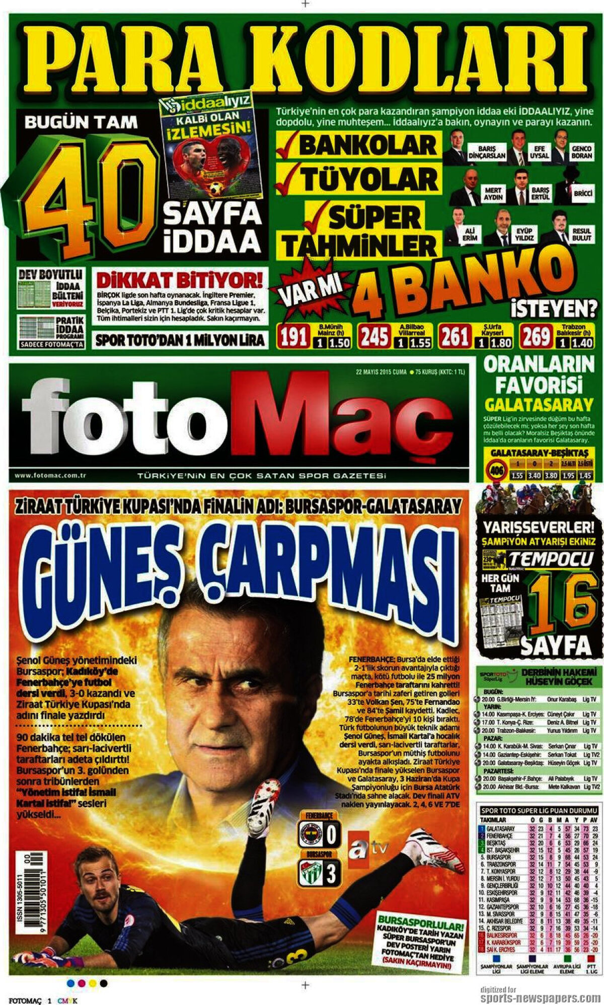 Ce scriu azi ziarele de sport din lume (22 mai 2015)