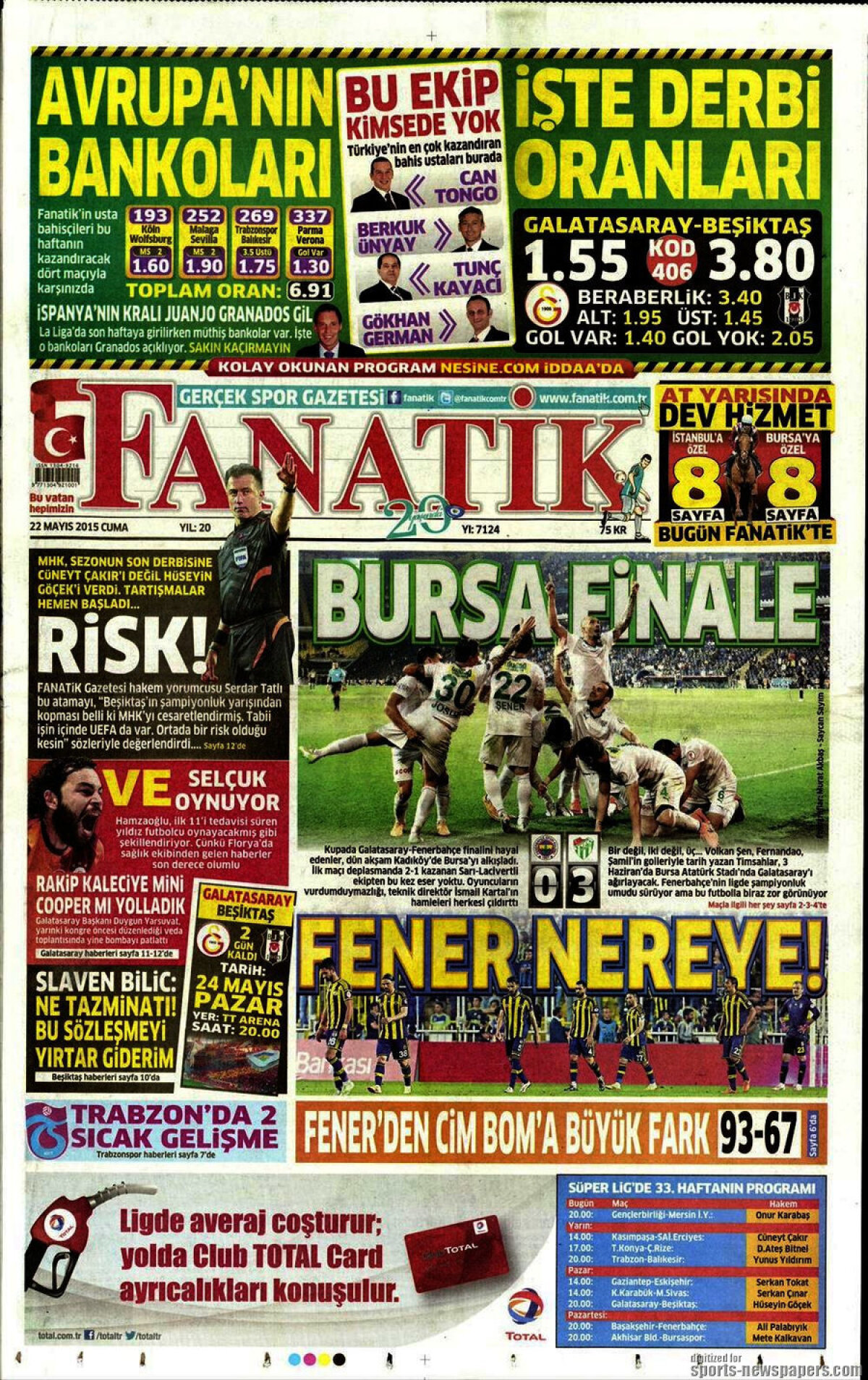 Ce scriu azi ziarele de sport din lume (22 mai 2015)