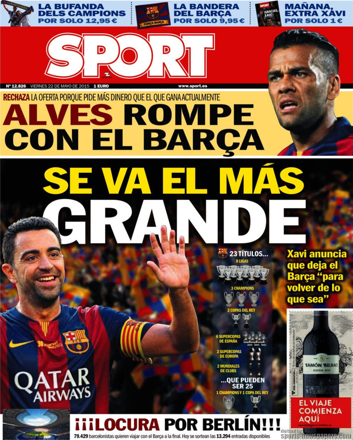 Ce scriu azi ziarele de sport din lume (22 mai 2015)