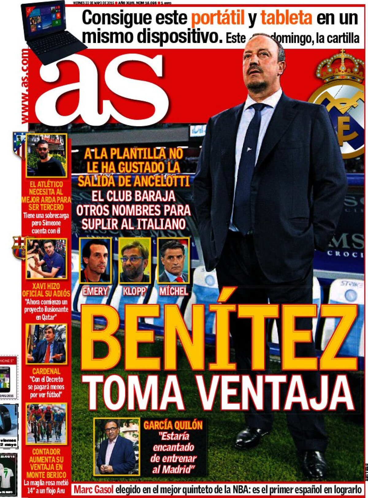 Ce scriu azi ziarele de sport din lume (22 mai 2015)