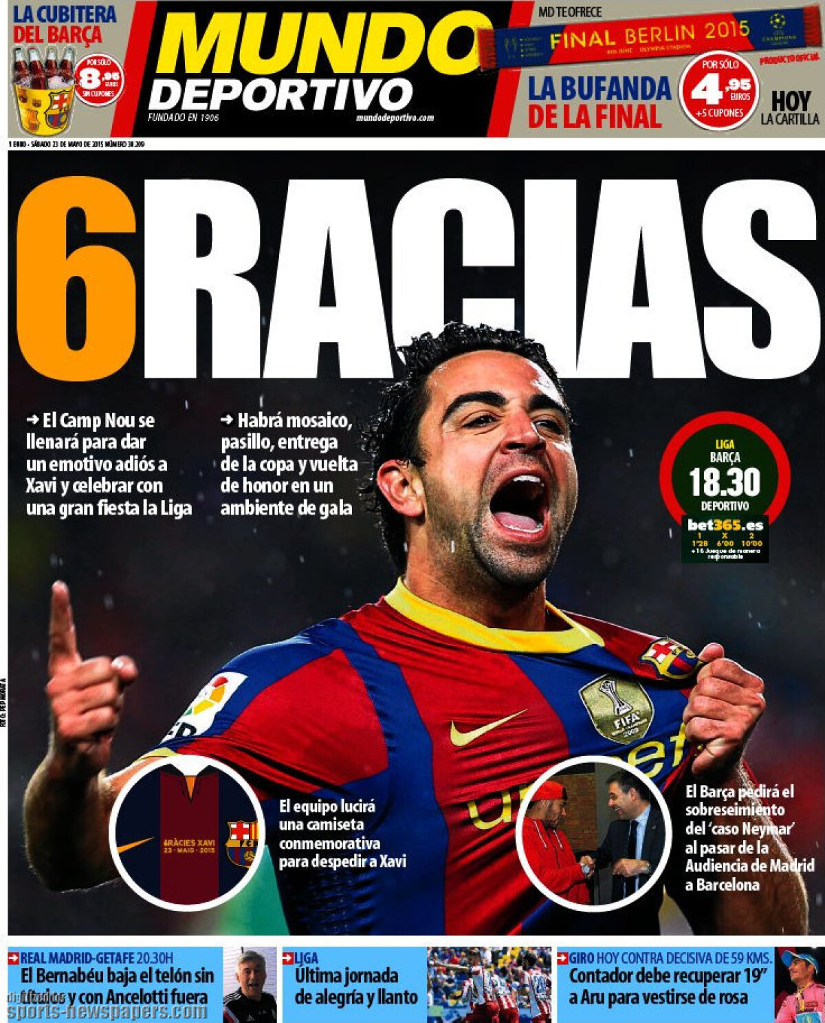 Ce scriu azi ziarele de sport din lume (23 mai 2015)