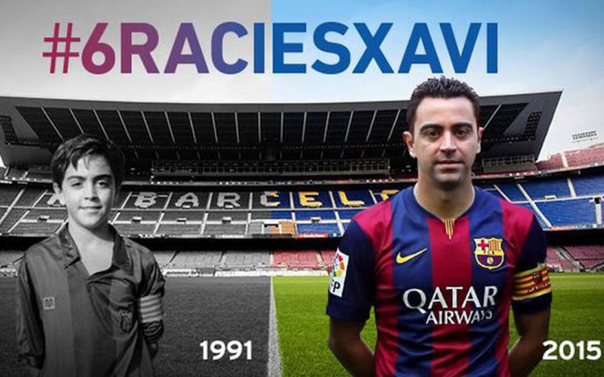 FOTO și VIDEO Ziua X » Barcelona și-a sărbătorit dirijorul: Xavi Hernandez. Reacția genială a mijlocașului cînd a văzut coregrafia dedicată lui!