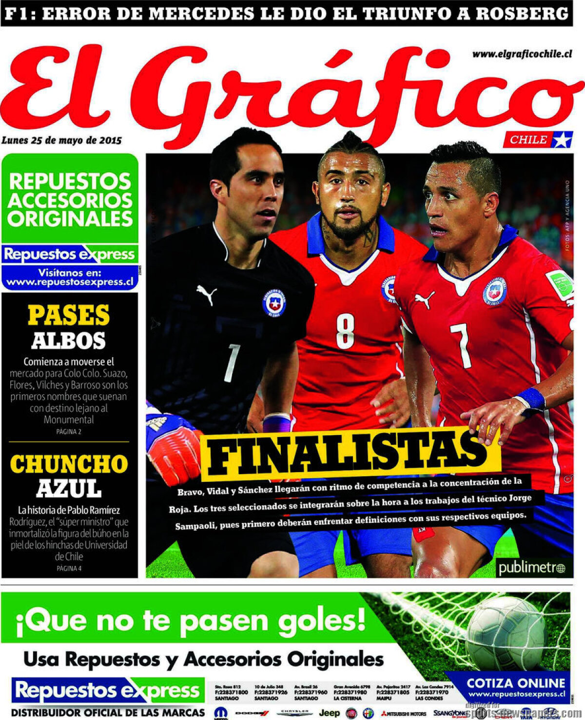 Ce scriu azi ziarele de sport din lume (25 mai 2015)