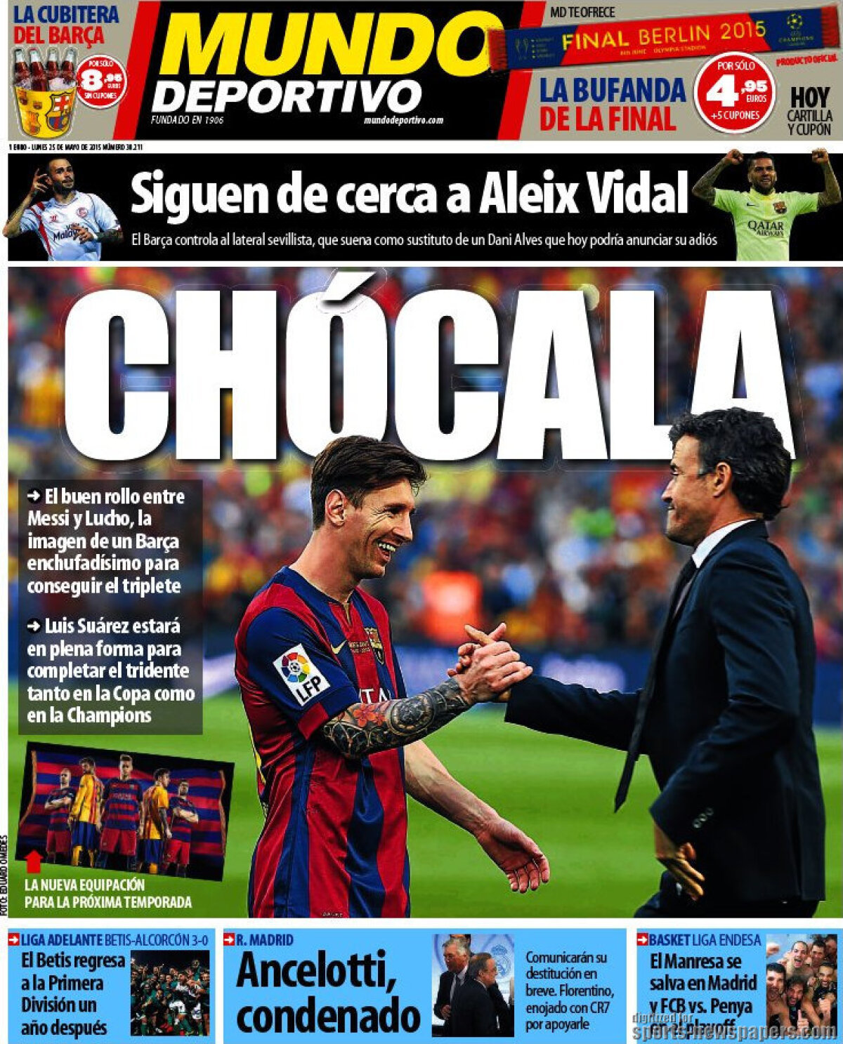 Ce scriu azi ziarele de sport din lume (25 mai 2015)