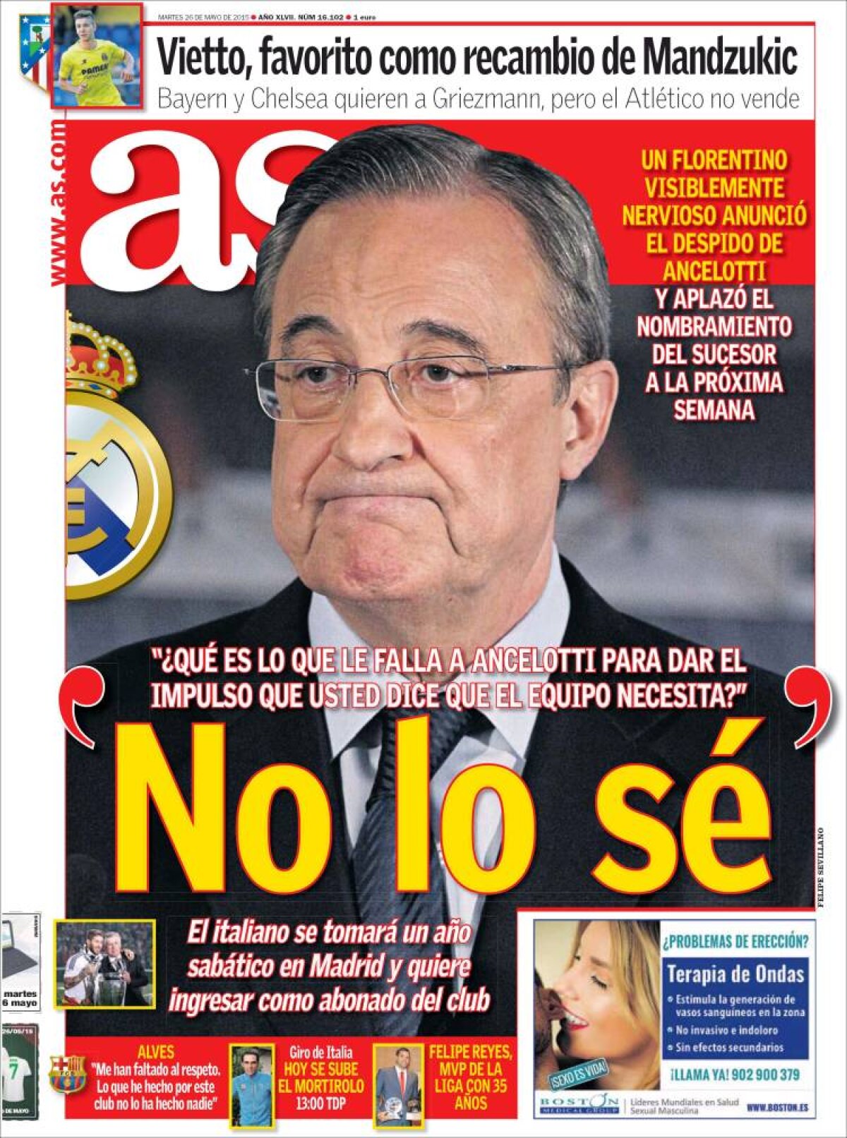 Ce scriu azi ziarele de sport din lume (26 mai 2015)