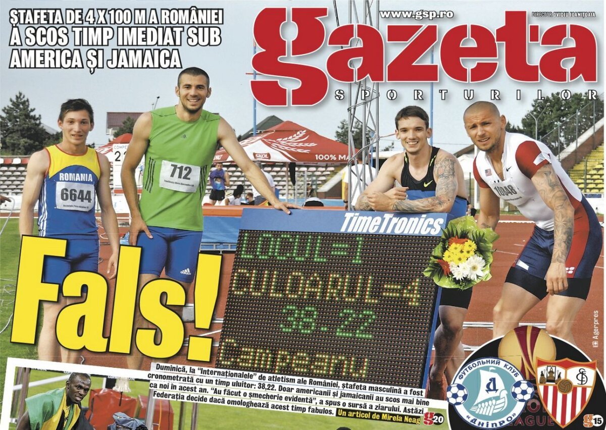 UPDATE FR Atletism a decis: nu va omologa recordul ștafetei de 4x100m a României: "Am fi fost penibili" 