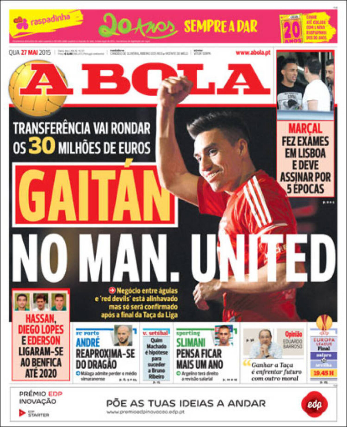 Ce scriu azi ziarele de sport din lume (27 mai 2015)