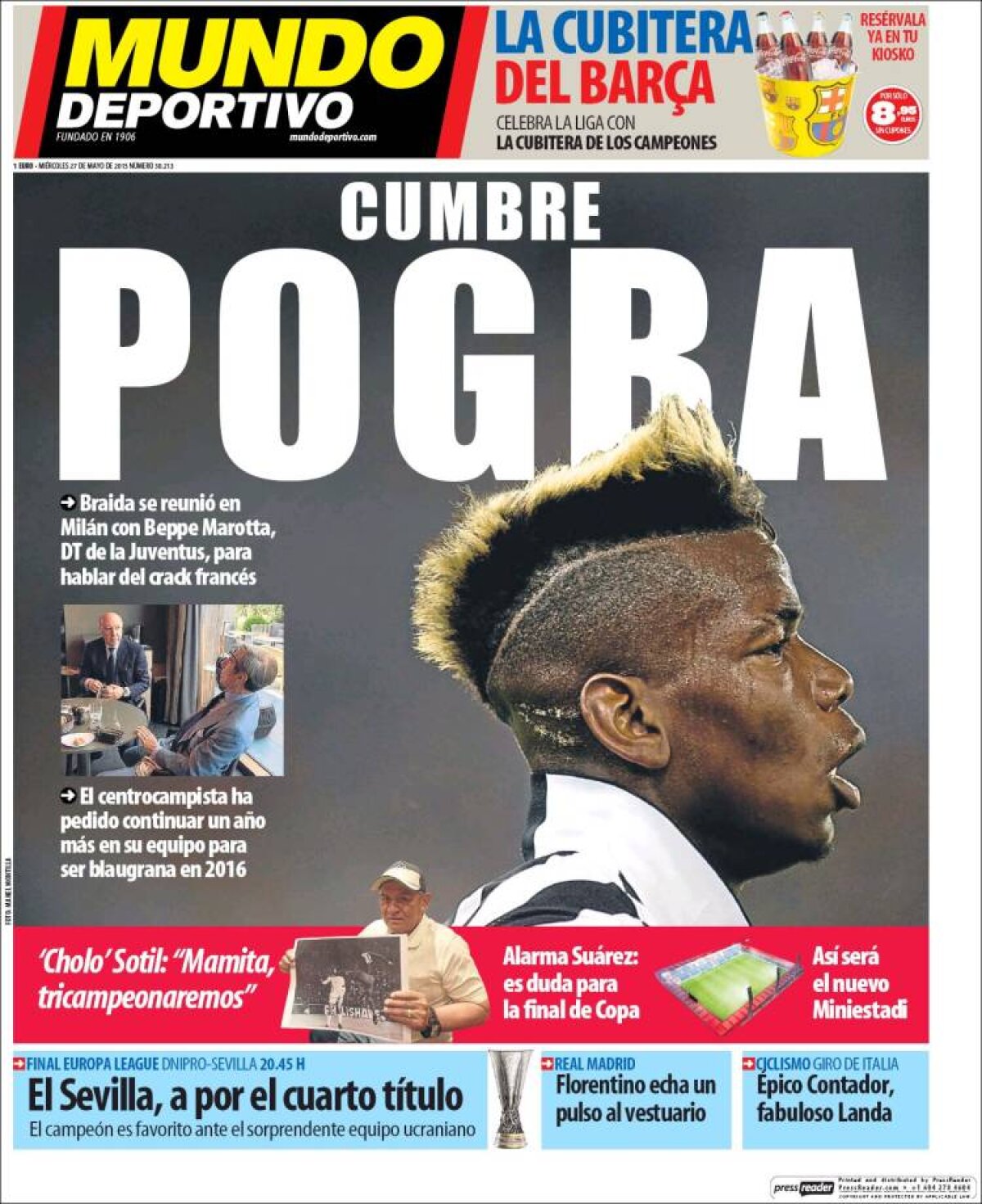 Ce scriu azi ziarele de sport din lume (27 mai 2015)