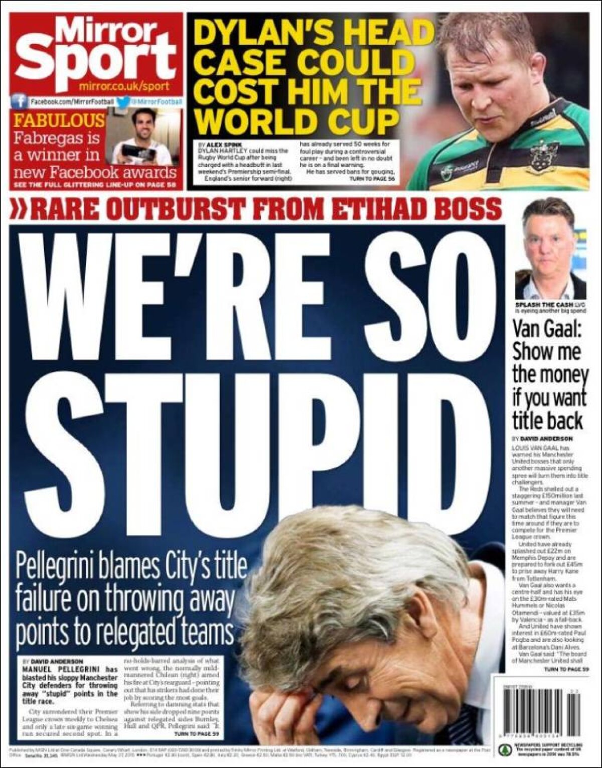 Ce scriu azi ziarele de sport din lume (27 mai 2015)