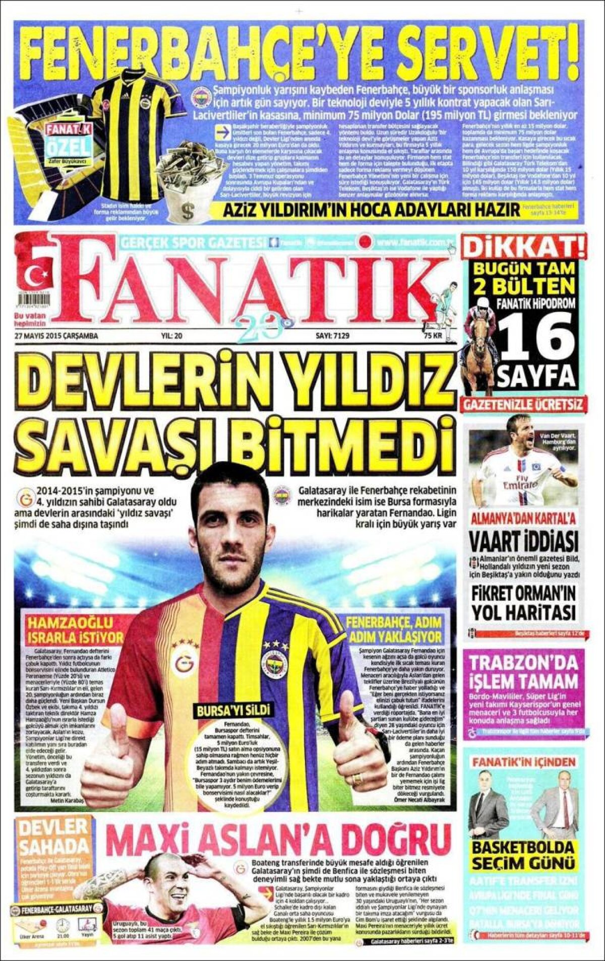 Ce scriu azi ziarele de sport din lume (27 mai 2015)