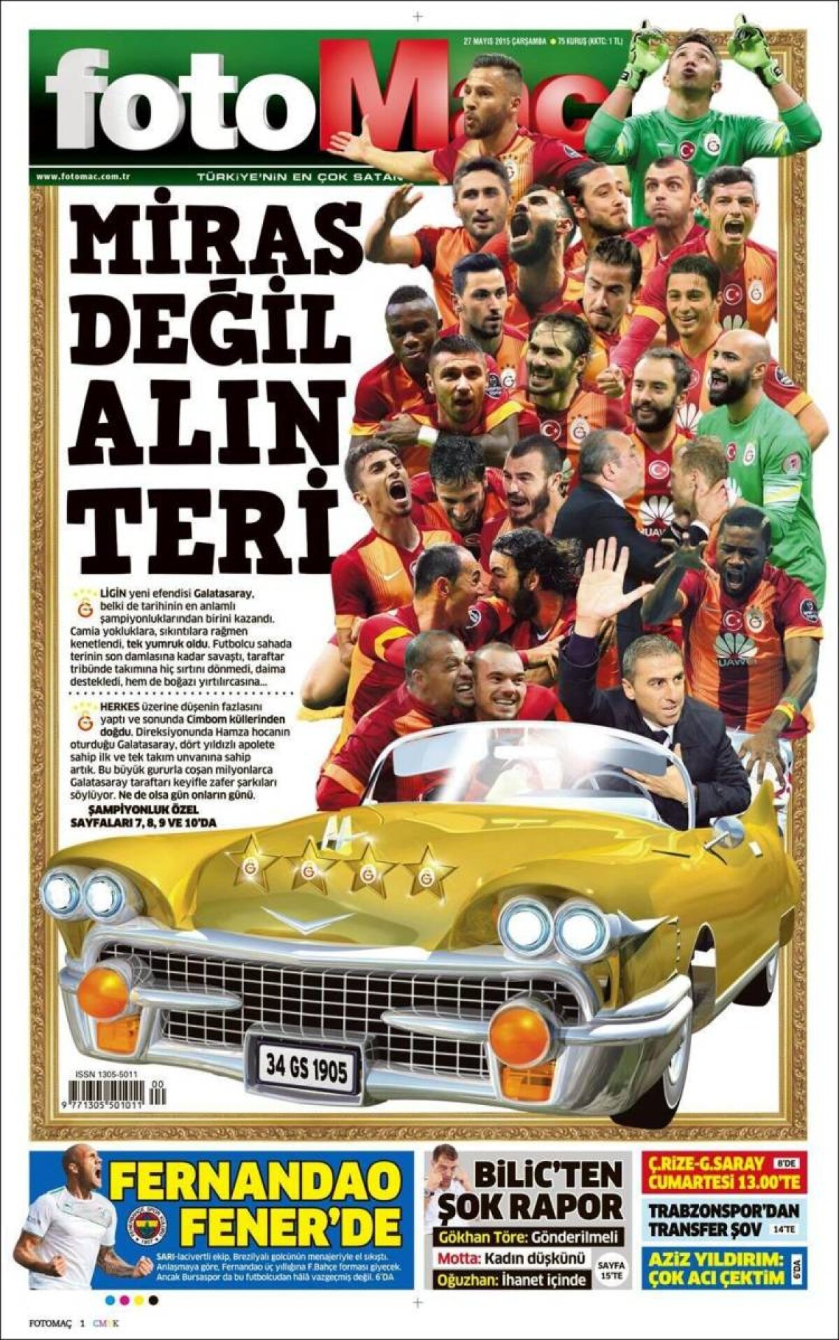 Ce scriu azi ziarele de sport din lume (27 mai 2015)