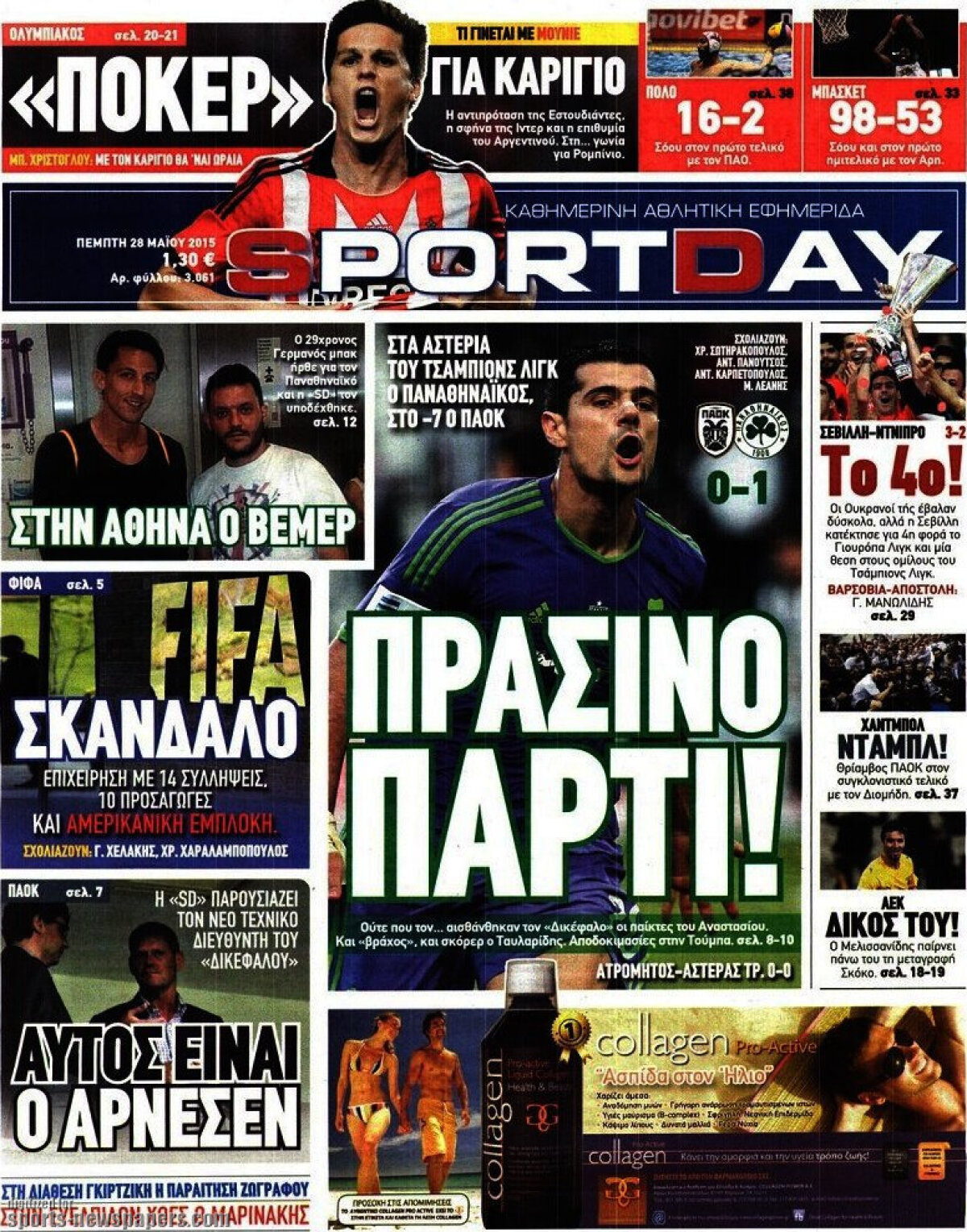 Ce scriu azi ziarele de sport din lume (28 mai 2015)