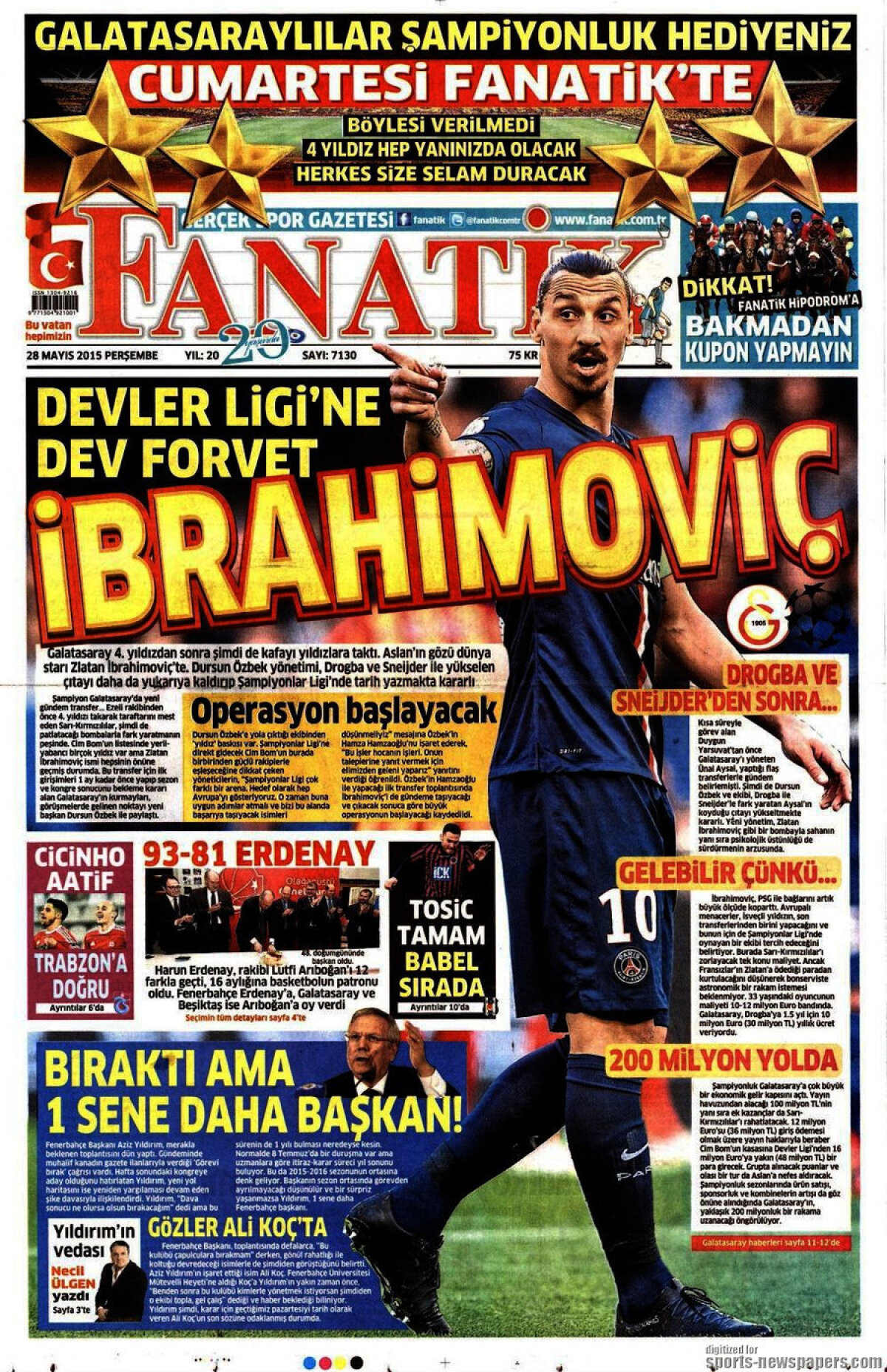 Ce scriu azi ziarele de sport din lume (28 mai 2015)