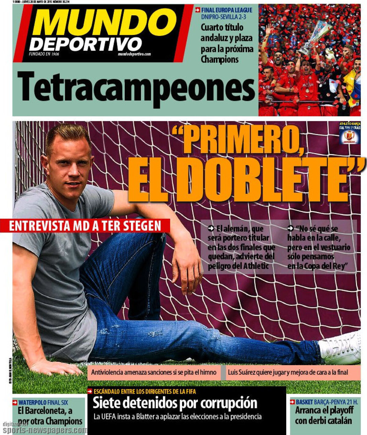 Ce scriu azi ziarele de sport din lume (28 mai 2015)