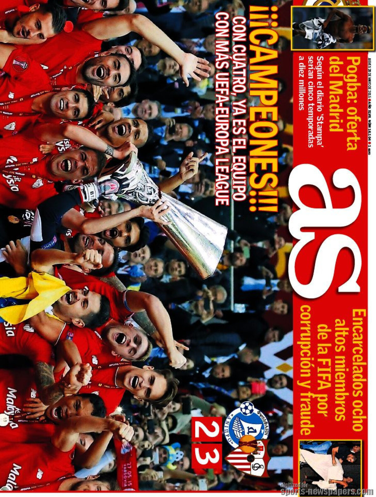 Ce scriu azi ziarele de sport din lume (28 mai 2015)