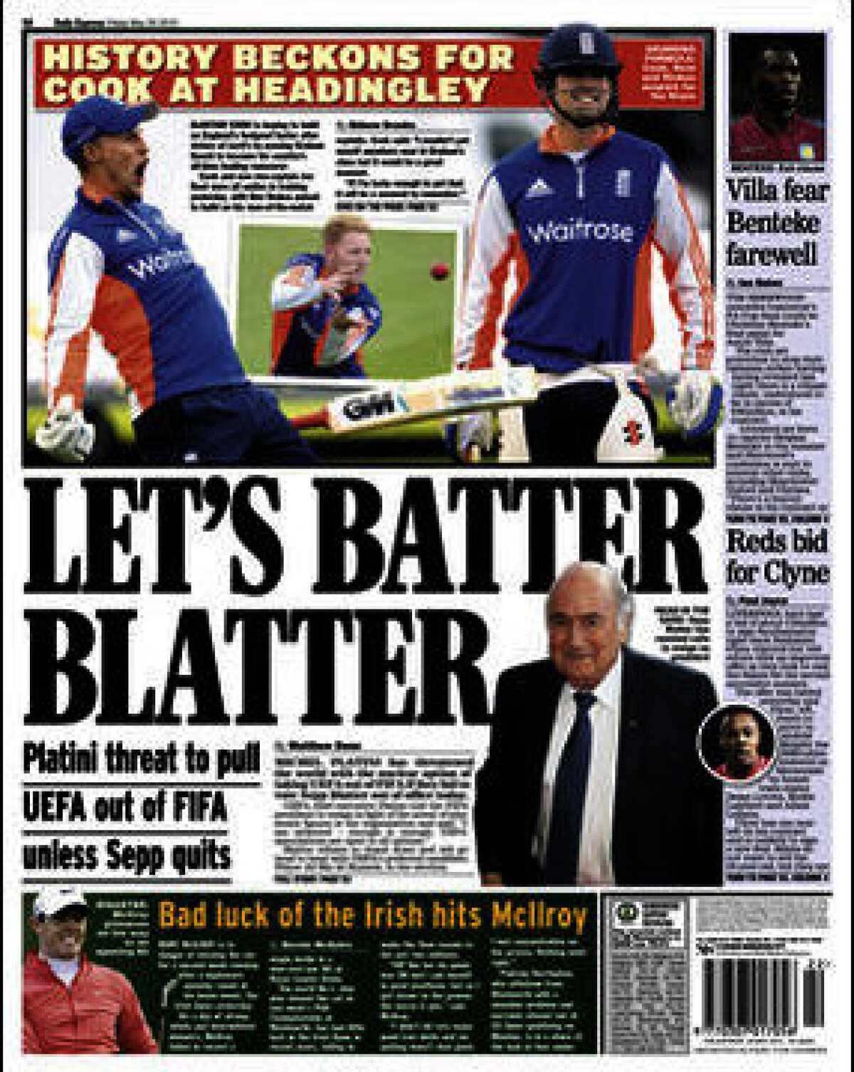 Ce scriu azi ziarele de sport din lume (29 mai 2015)