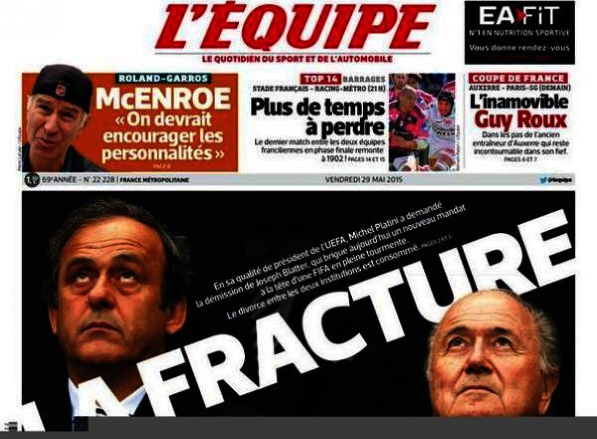 Ce scriu azi ziarele de sport din lume (29 mai 2015)