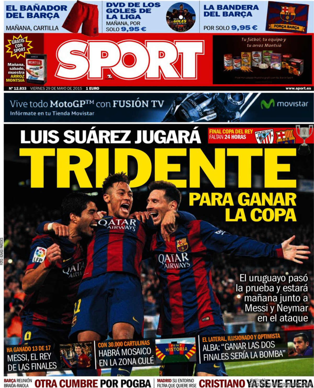 Ce scriu azi ziarele de sport din lume (29 mai 2015)