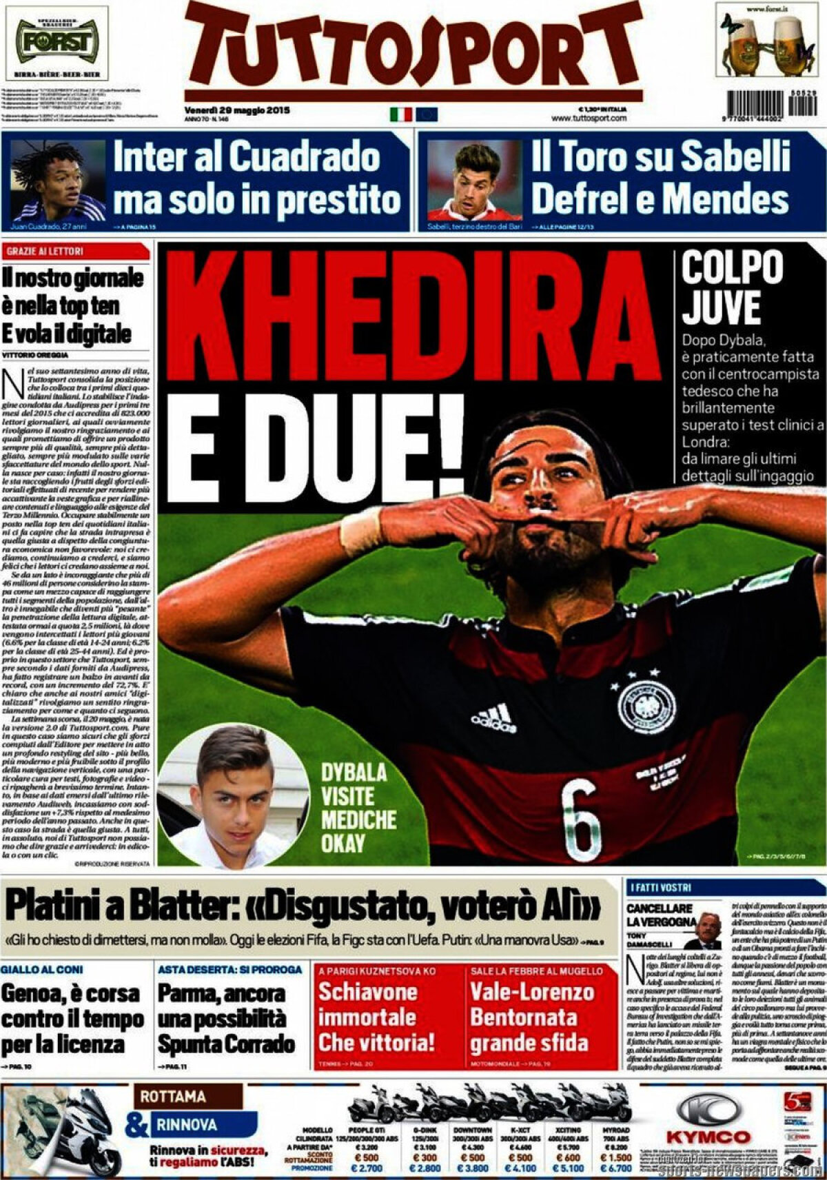 Ce scriu azi ziarele de sport din lume (29 mai 2015)