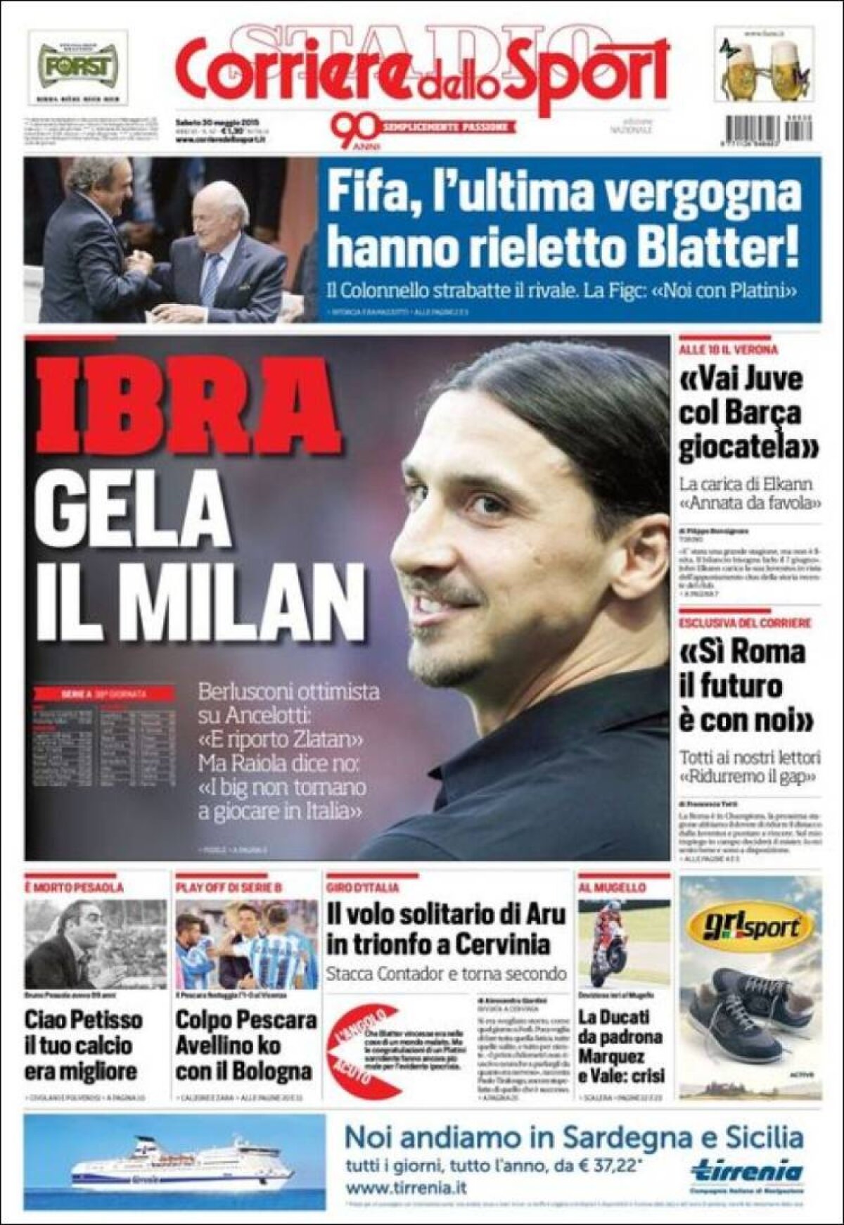 Ce scriu azi ziarele de sport din lume (30 mai 2015)