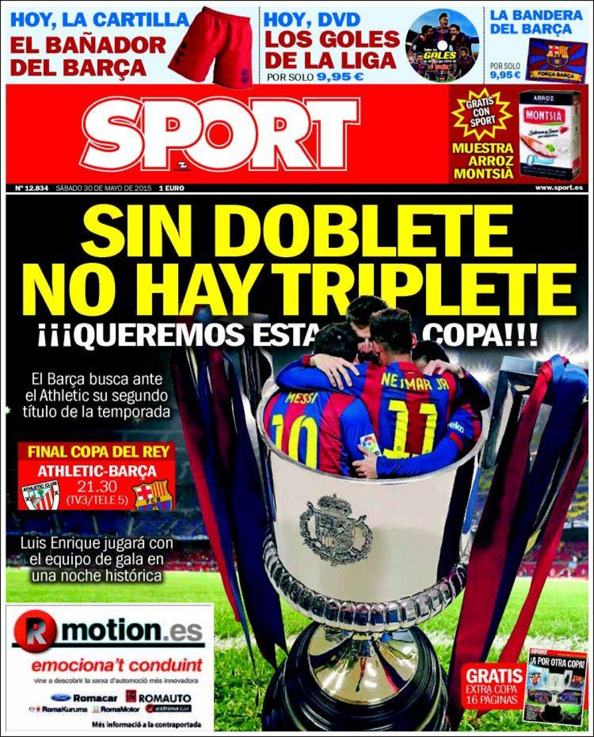 Ce scriu azi ziarele de sport din lume (30 mai 2015)