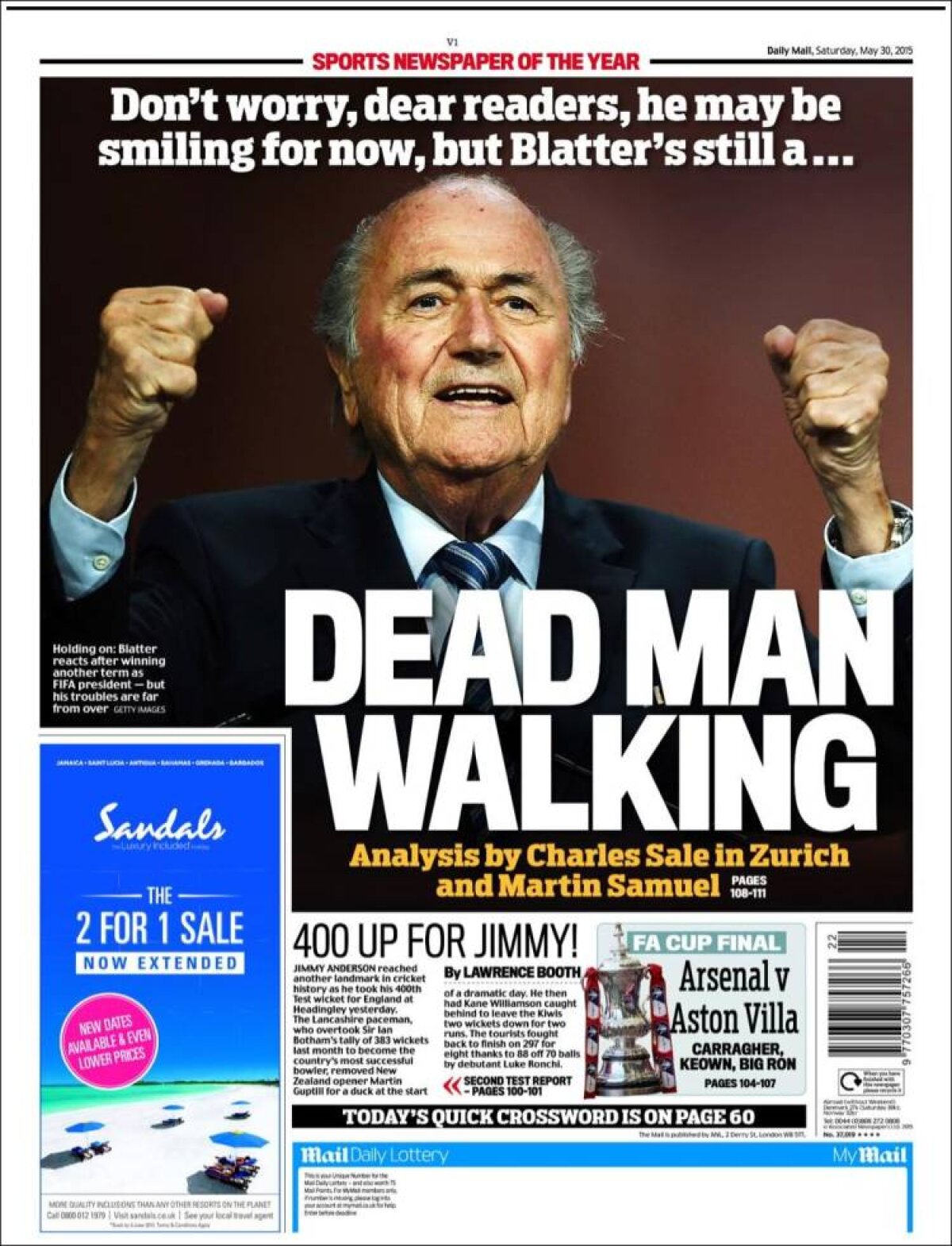 Ce scriu azi ziarele de sport din lume (30 mai 2015)