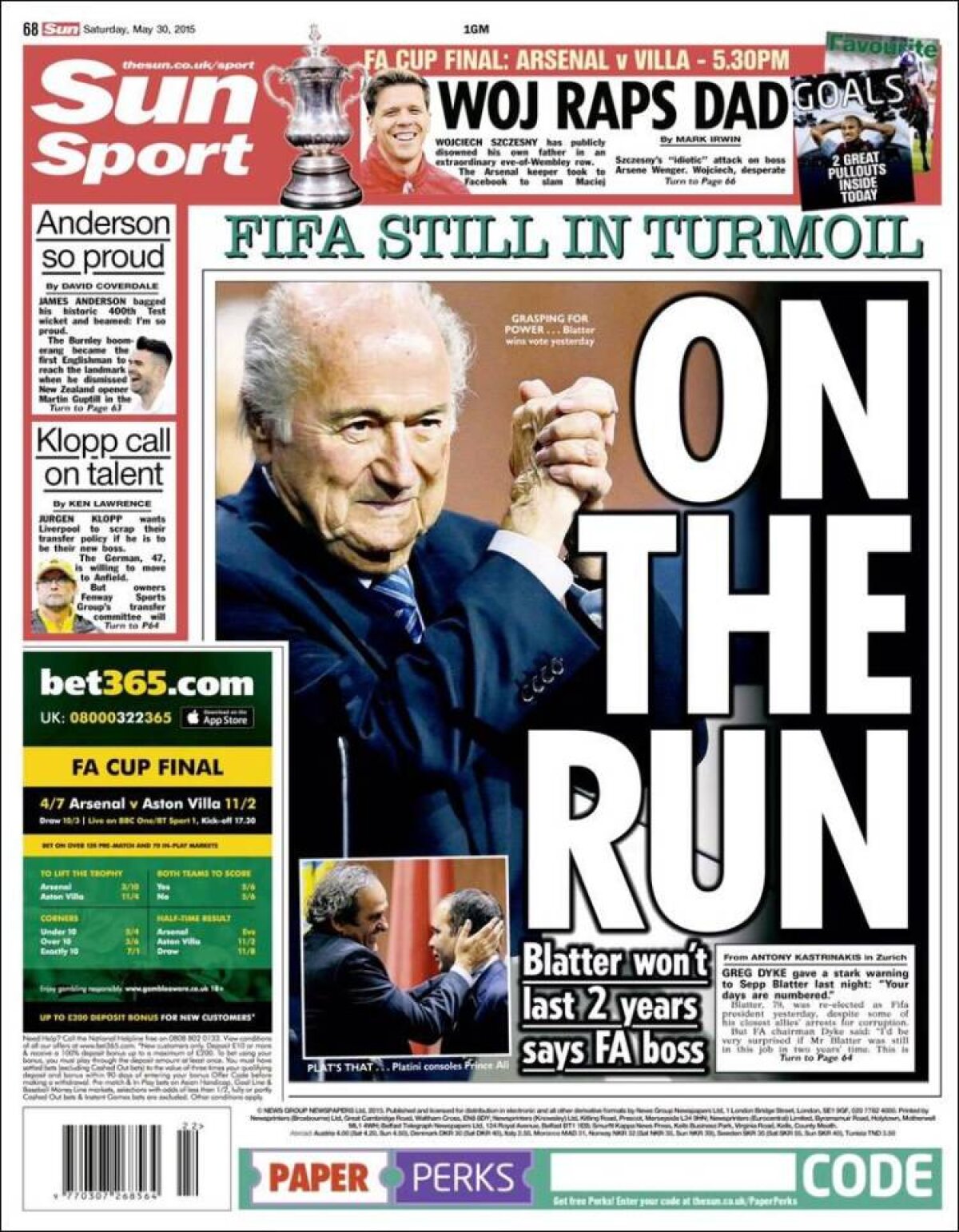 Ce scriu azi ziarele de sport din lume (30 mai 2015)