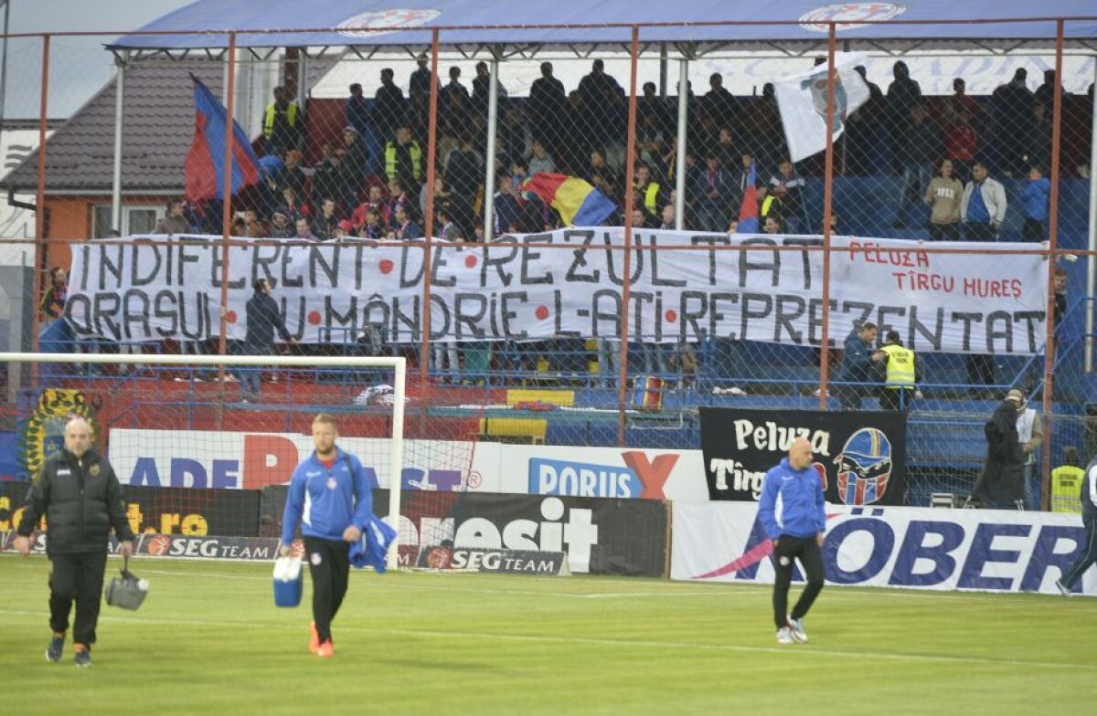 FOTO Orașul care știe să piardă » Tg. Mureş a uitat deja de titlul pierdut în faţa Stelei