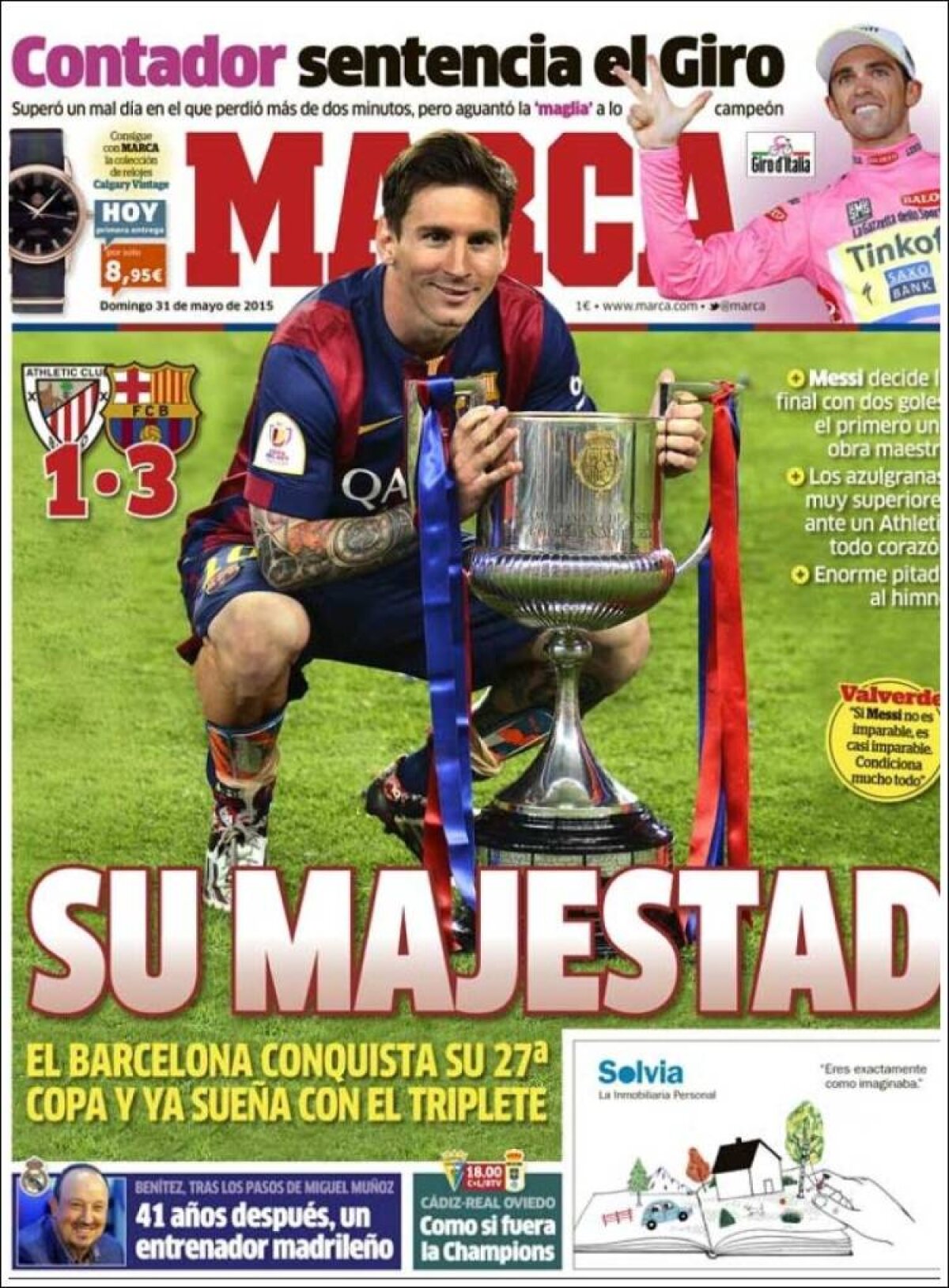 Ce scriu azi ziarele de sport din lume (31 mai 2015)