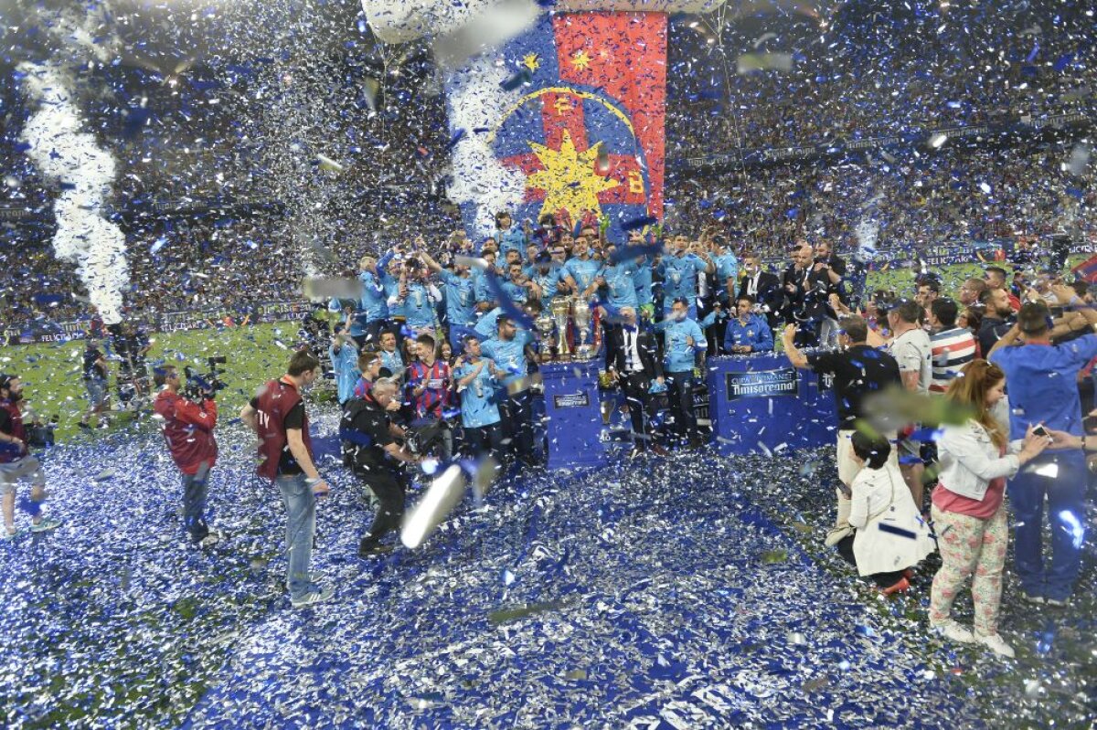 FOTO Tripla și tripleții » Moment special pentru Gâlcă la final! Așa au sărbătorit steliștii Cupa României