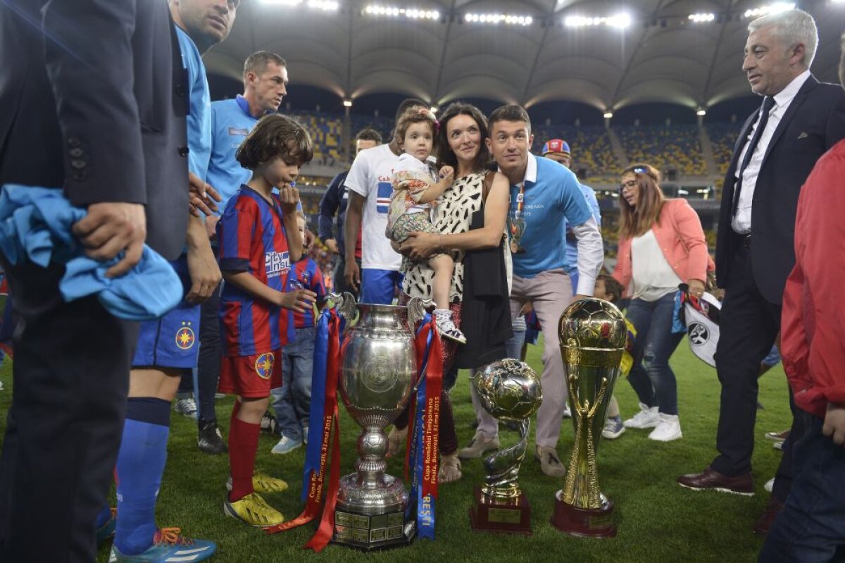 FOTO Tripla și tripleții » Moment special pentru Gâlcă la final! Așa au sărbătorit steliștii Cupa României