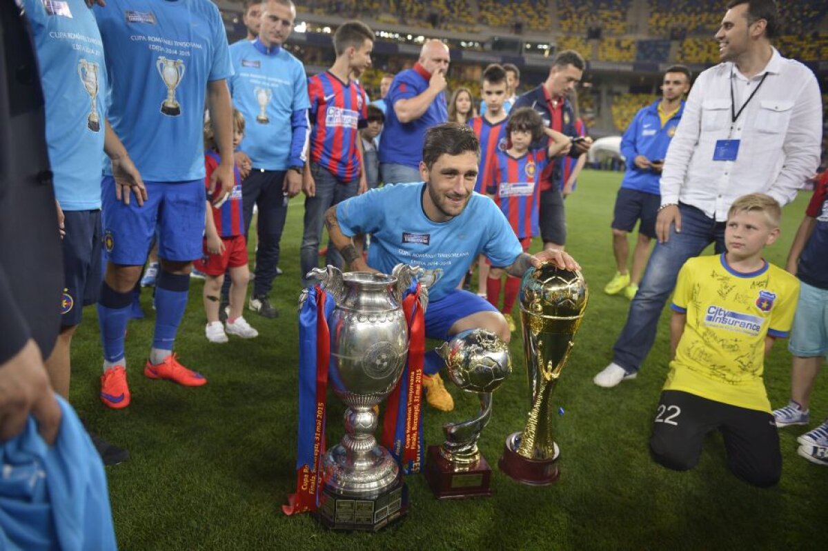 FOTO Să faci ce face Popa! Steaua a cîștigat și Cupa României, după 3-0 cu U Cluj