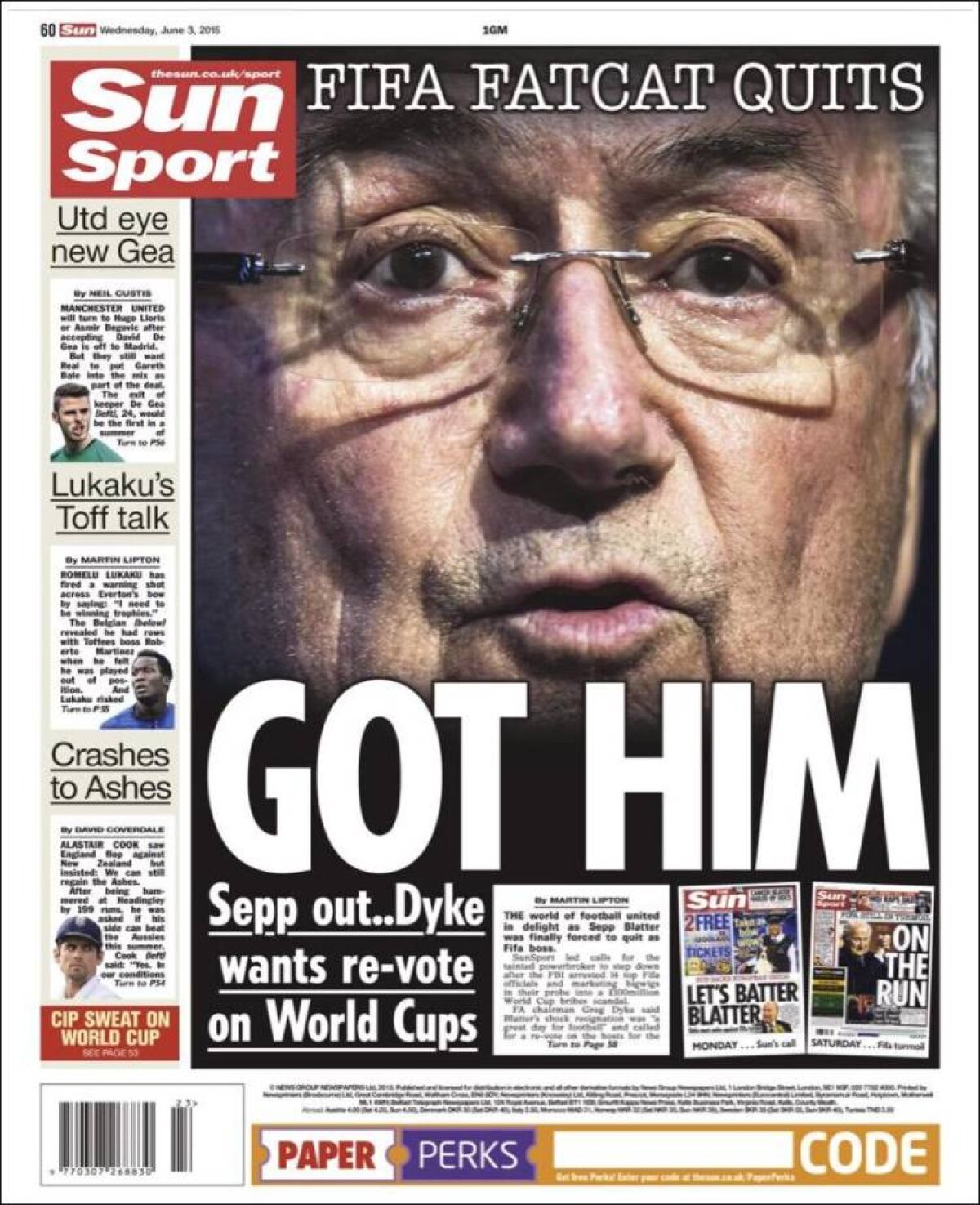 Ce scriu azi ziarele de sport din lume (3 iunie 2015)