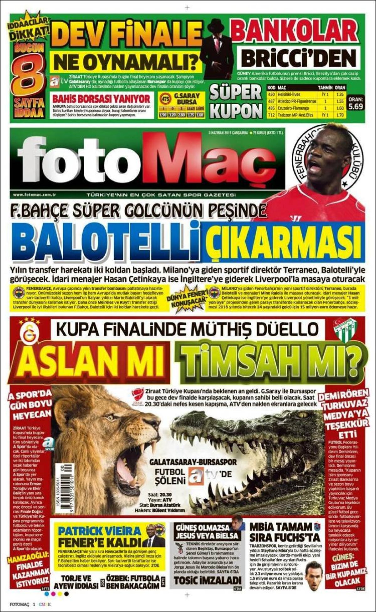 Ce scriu azi ziarele de sport din lume (3 iunie 2015)