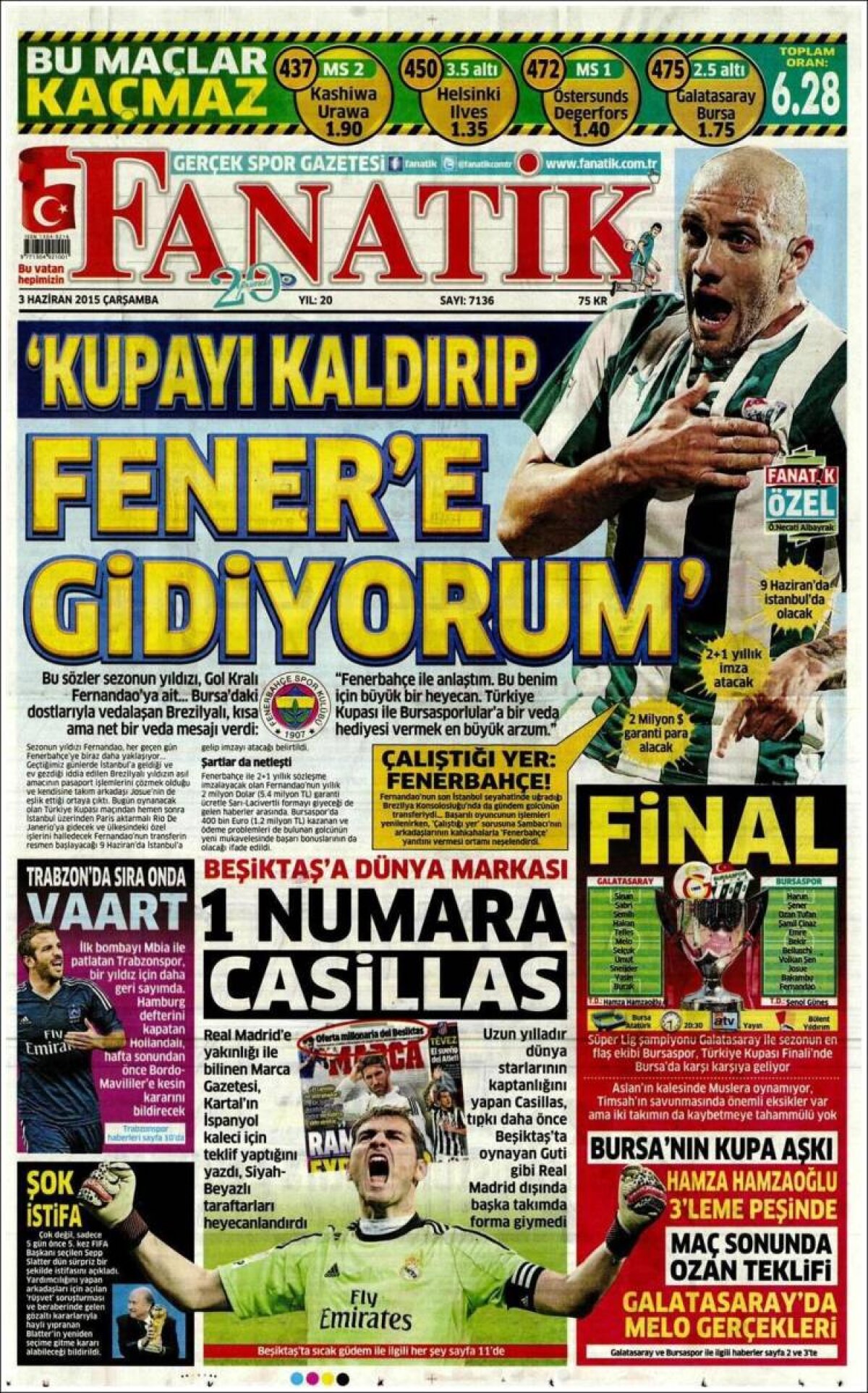 Ce scriu azi ziarele de sport din lume (3 iunie 2015)