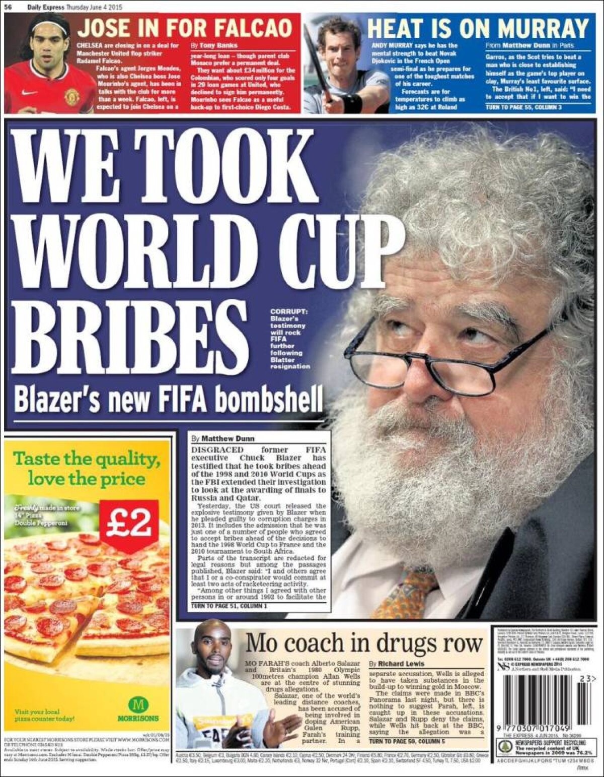 Ce scriu azi ziarele de sport din lume (4 iunie 2015)