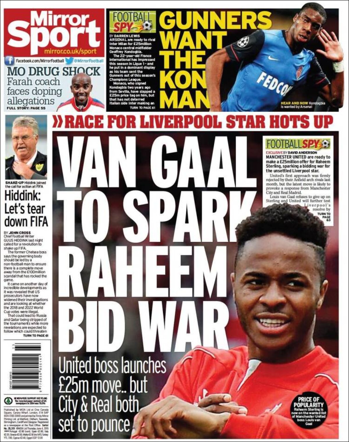 Ce scriu azi ziarele de sport din lume (4 iunie 2015)