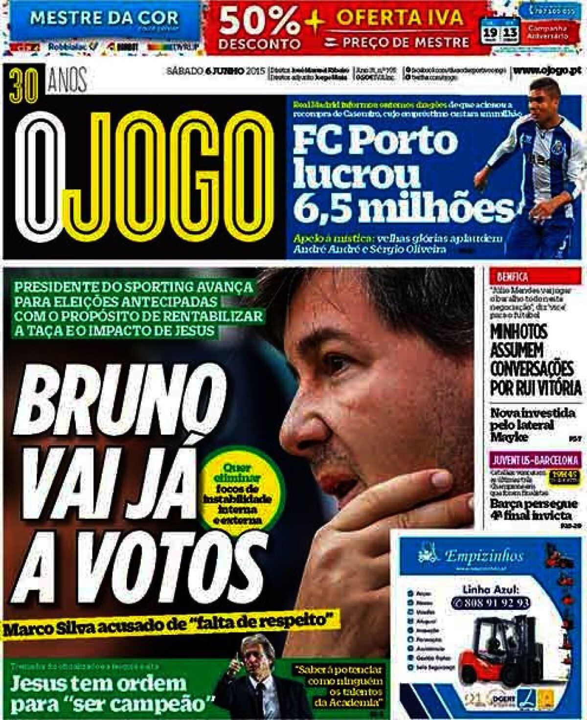 Ce scriu azi ziarele de sport din lume (6 iunie 2015)