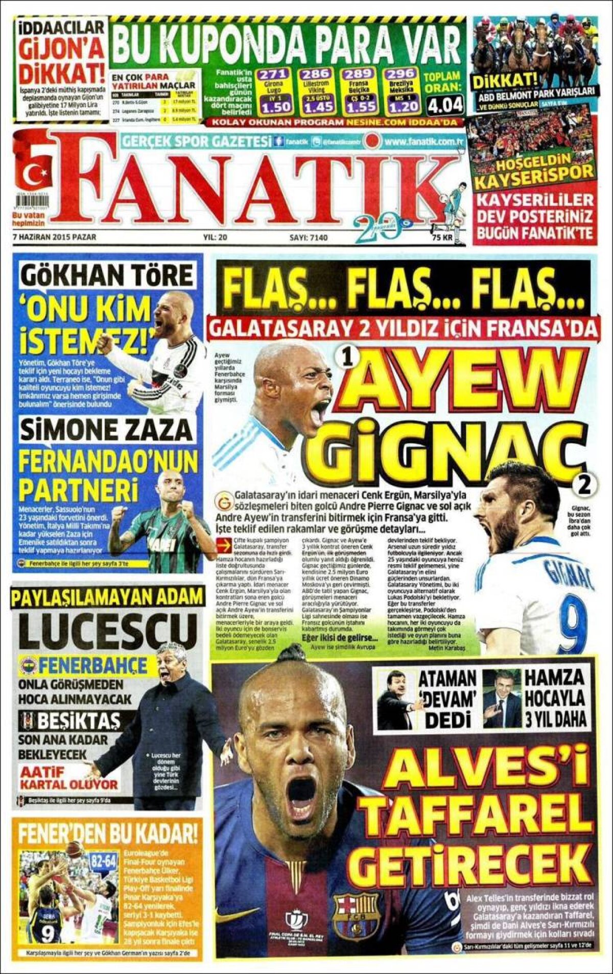 Ce scriu azi ziarele de sport din lume (7 iunie 2015)