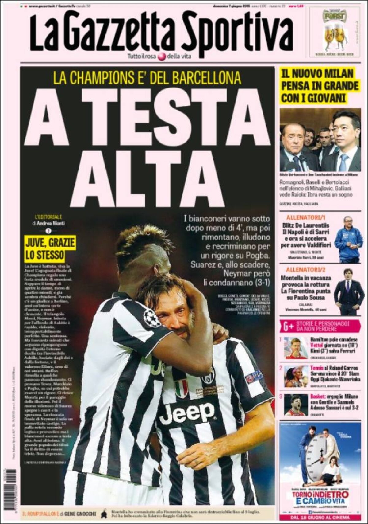 Ce scriu azi ziarele de sport din lume (7 iunie 2015)