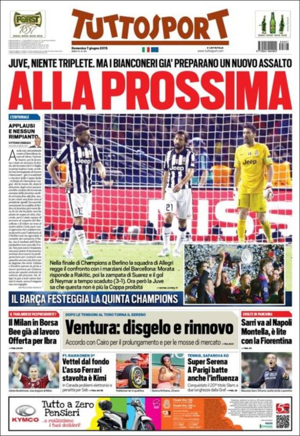 Ce scriu azi ziarele de sport din lume (7 iunie 2015)