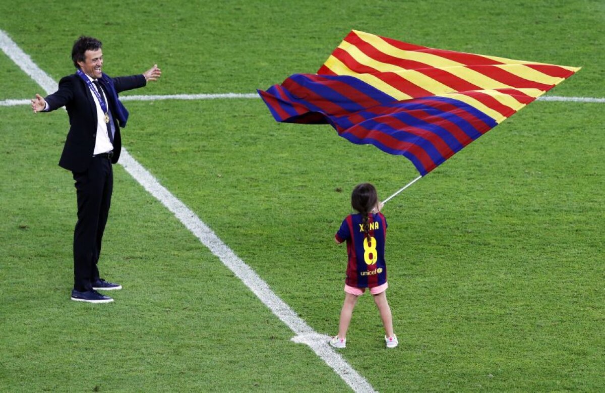 GALERIE FOTO » Astea-s cele mai tari imagini de la sărbătoarea Barcelonei! Mici, dar determinați :)