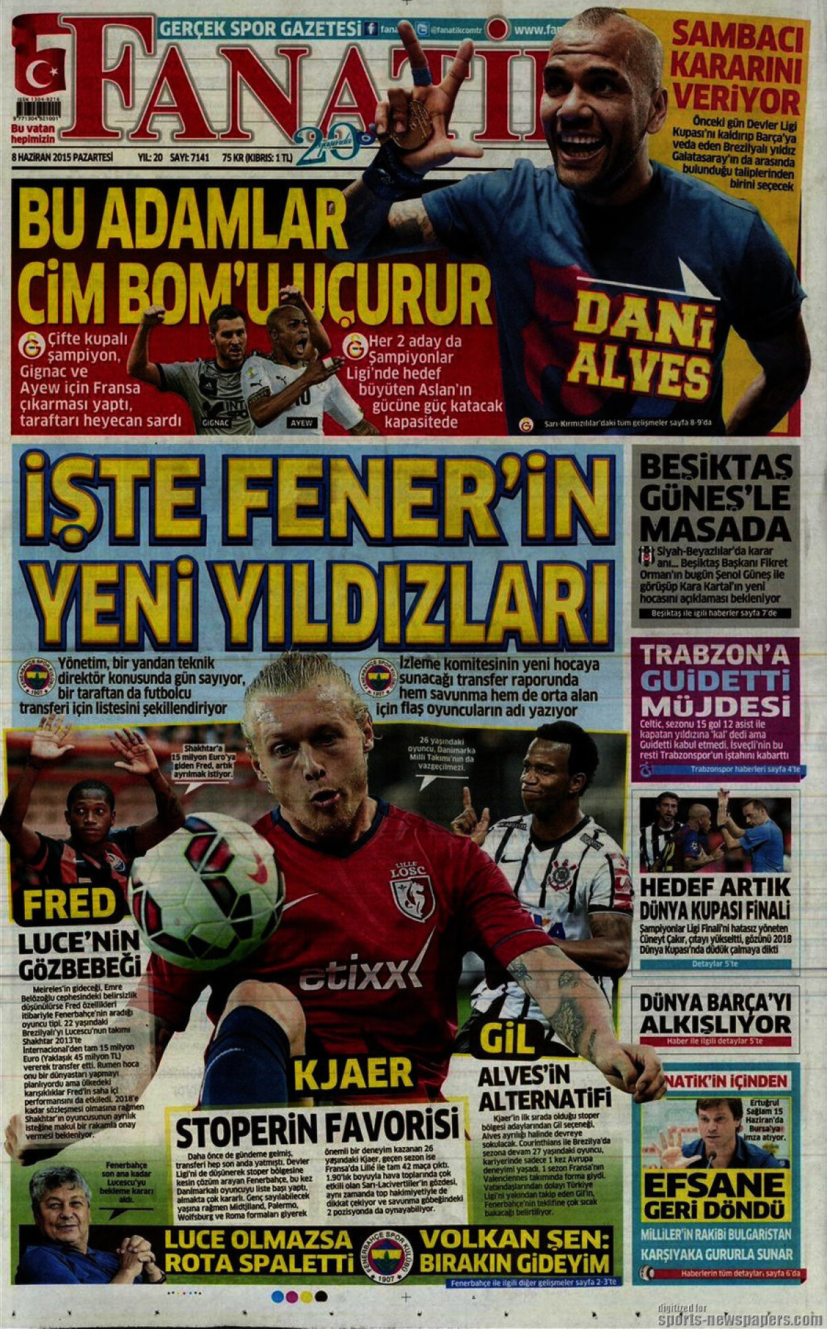 Ce scriu azi ziarele de sport din lume (8 iunie 2015)