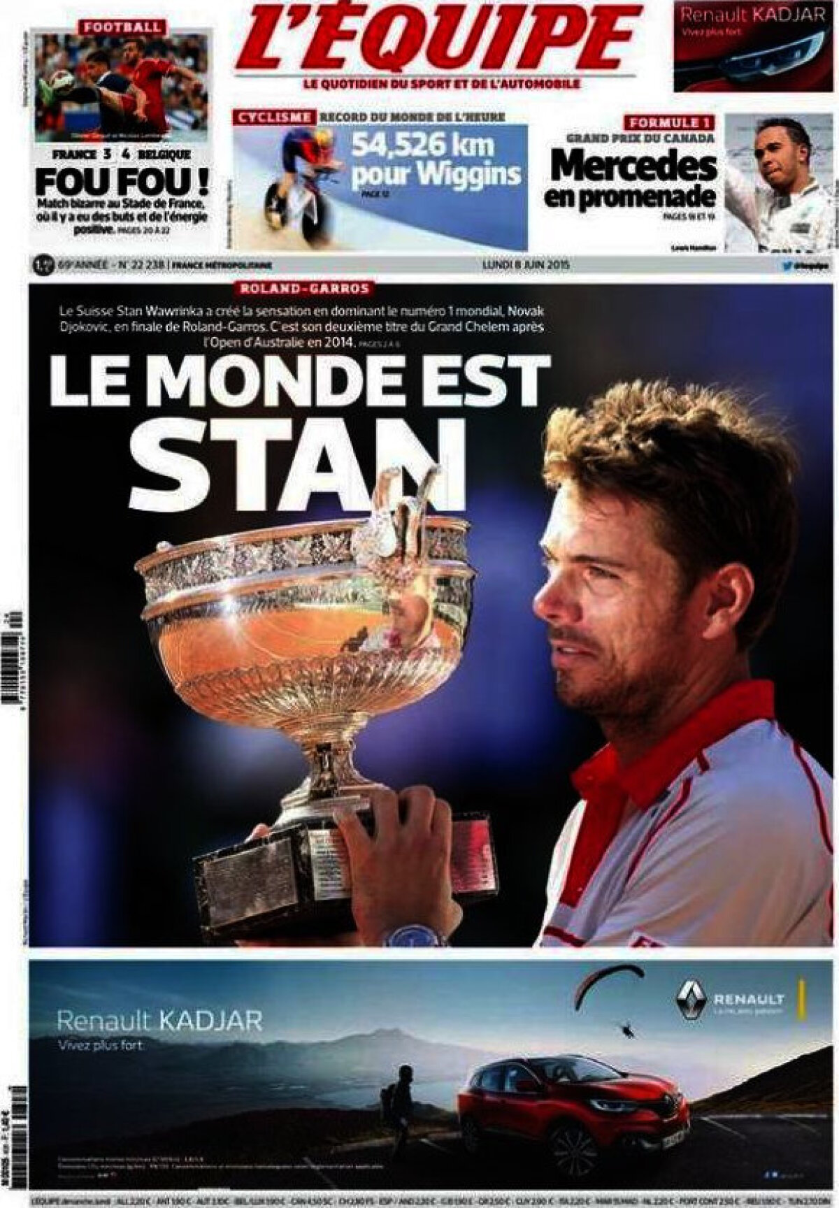 Ce scriu azi ziarele de sport din lume (8 iunie 2015)